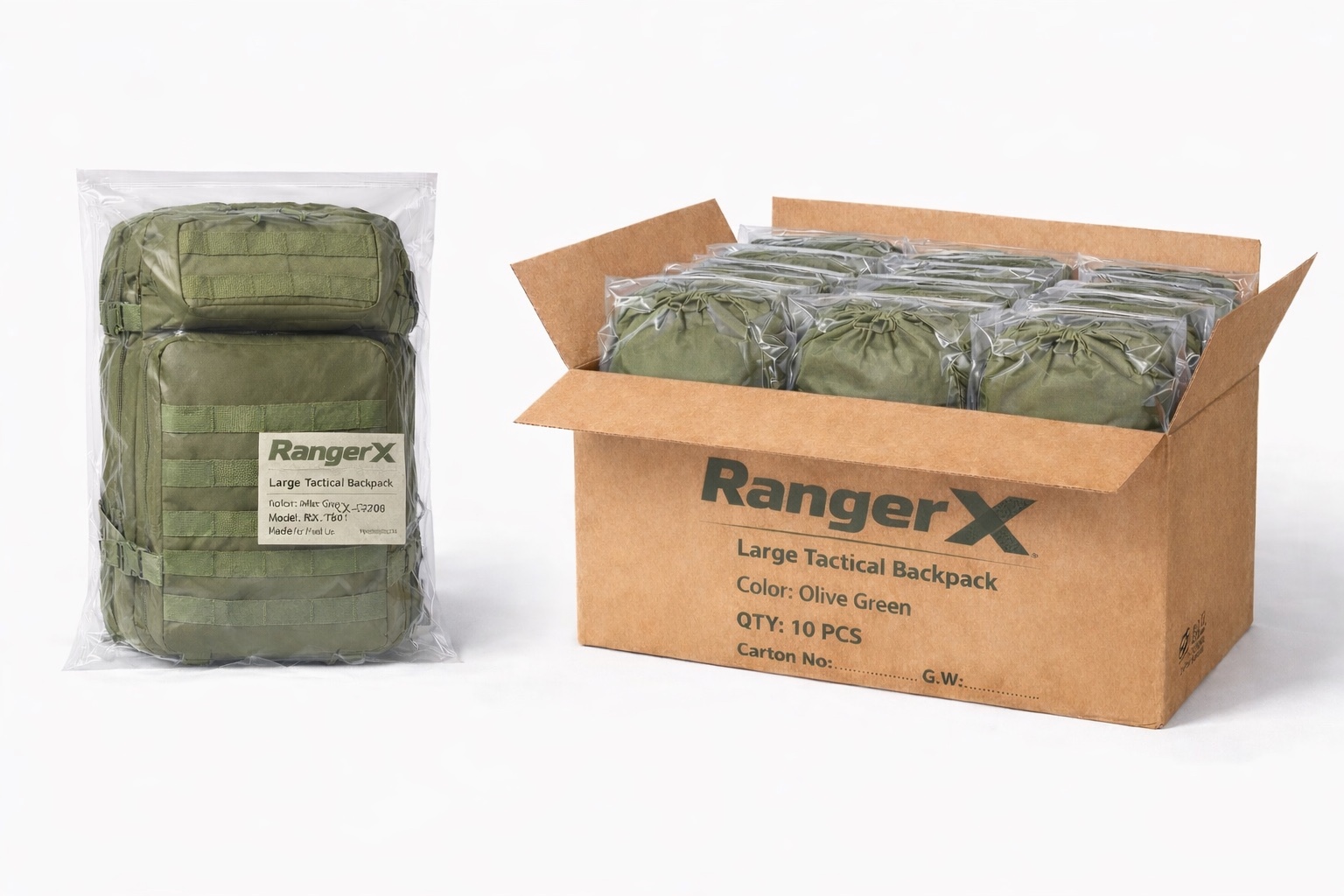 RangerX MOLLE Assault Pack 45L